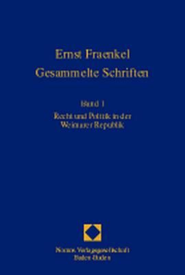 Produktbild: Ernst Fraenkel - Gesammelte Schriften
