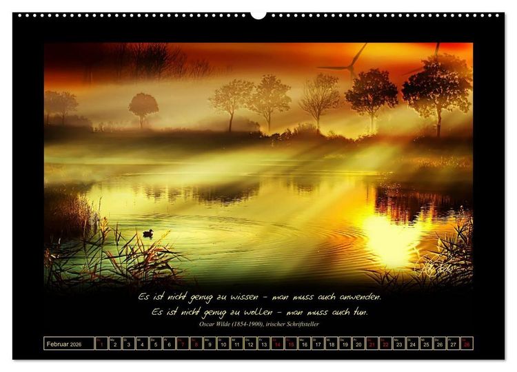 Produktbild: Sonnenmomente und Lebensweisheiten (Wandkalender 2026 DIN A2 quer), CALVENDO Monatskalender