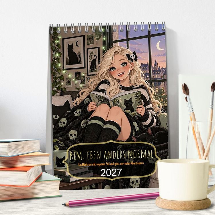 Produktbild: Kim, eben anders normal (Tischkalender 2027 DIN A5 hoch), CALVENDO Monatskalender