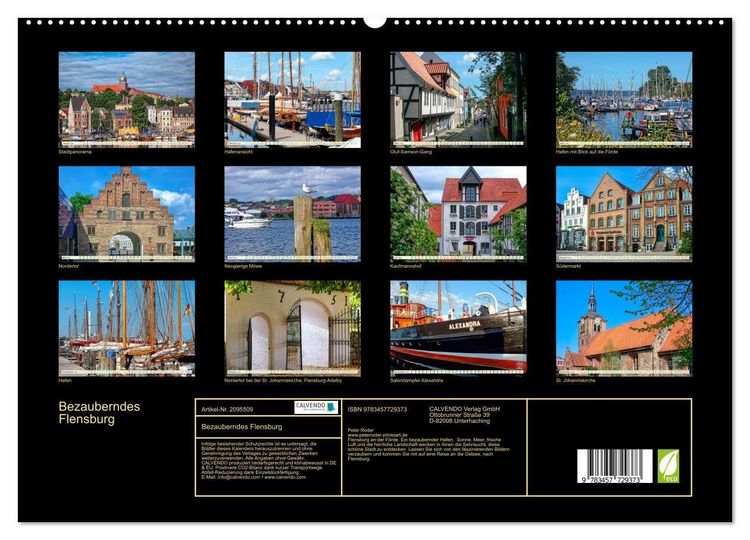 Produktbild: Bezauberndes Flensburg (hochwertiger Premium Wandkalender 2026 DIN A2 quer), Kunstdruck in Hochglanz