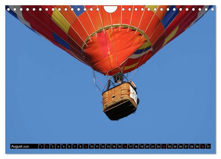 Produktbild: Ballonfahren - Die Stille nach dem Start (Wandkalender 2026 DIN A4 quer), CALVENDO Monatskalender