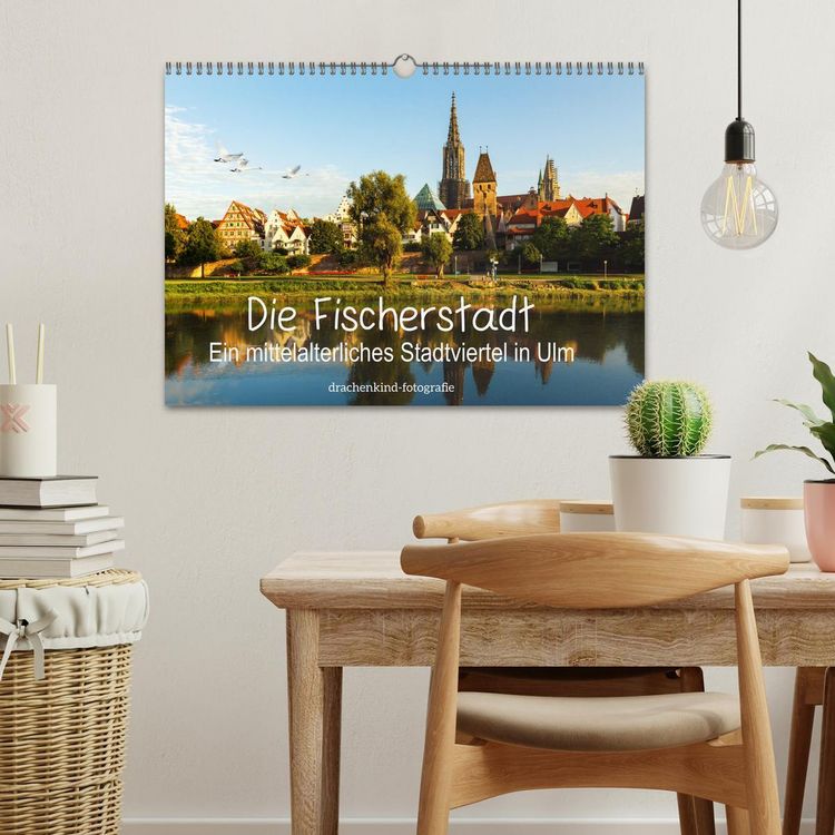 Produktbild: Die Fischerstadt - Ein mittelalterliches Stadtviertel in Ulm (Wandkalender 2026 DIN A3 quer), CALVENDO Monatskalender