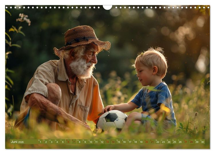 Produktbild: Fu&szlig;ball im Blut (Wandkalender 2026 DIN A3 quer), CALVENDO Monatskalender