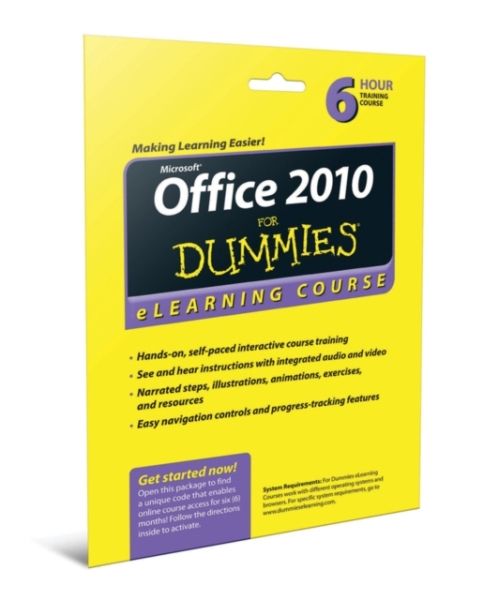 Produktbild: Office 2010 For Dummies Elearn