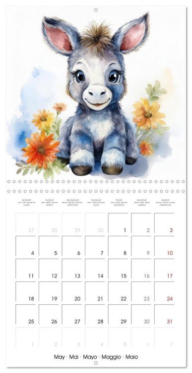Produktbild: Renard Rexi et ses amis - mon premier agenda (Calendrier mural carr&eacute; 2026 30x30 cm) Calendrier double avec une page pour vos prises de notes