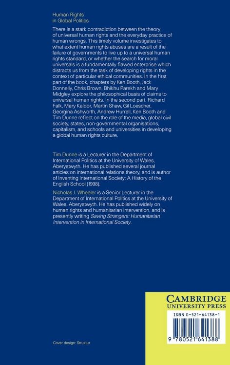 Produktbild: Human Rights in Global Politics