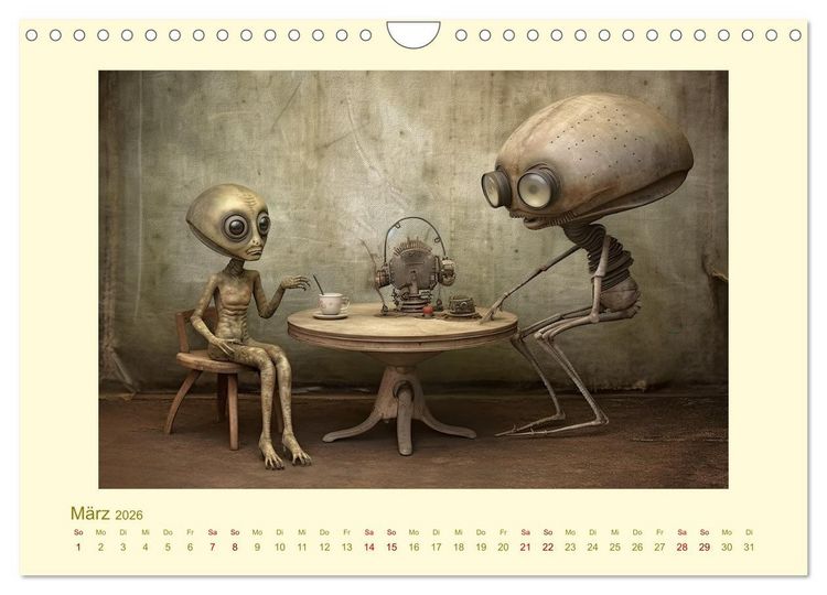 Produktbild: Surreale Alienwelt (Wandkalender 2026 DIN A4 quer), CALVENDO Monatskalender