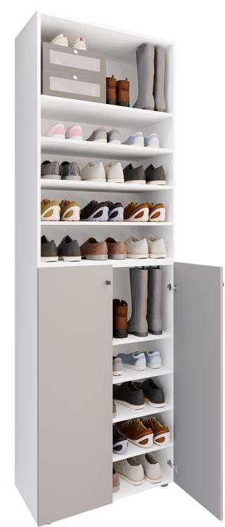 Produktbild: XL Holz Gro&szlig;er Schuhschrank Schuhkommode Lona 10