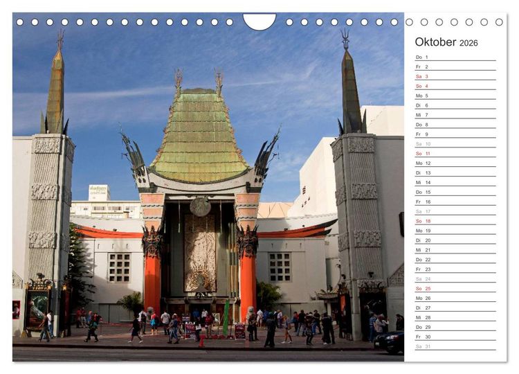 Produktbild: Los Angeles - Kalifornien (Wandkalender 2026 DIN A4 quer), CALVENDO Monatskalender