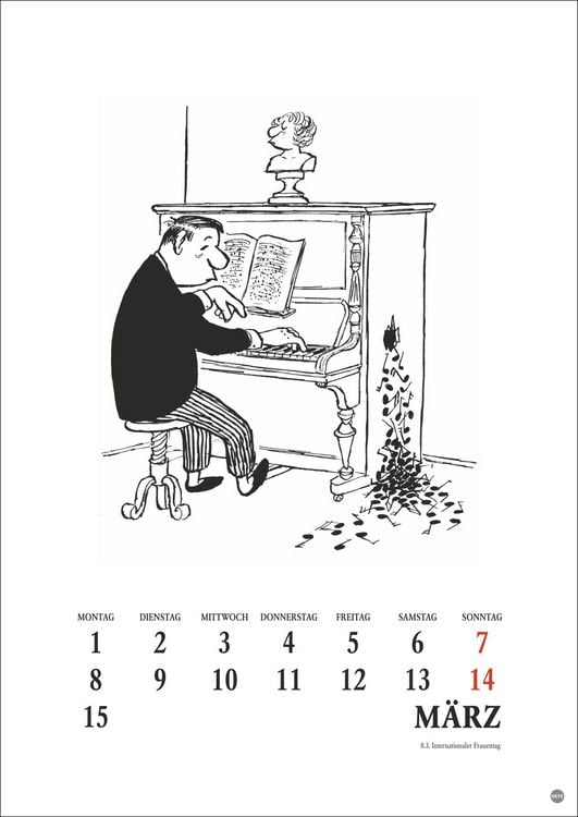 Produktbild: Loriot Heile Welt Halbmonatskalender 2027