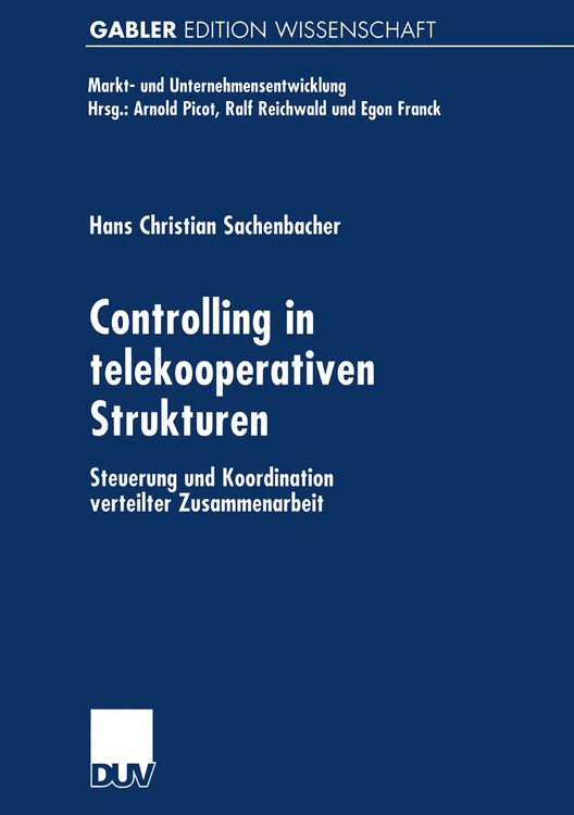 Produktbild: Controlling in telekooperativen Strukturen