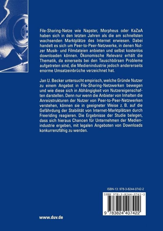 Produktbild: File Sharing in Peer-to-Peer-Netzwerken
