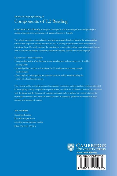 Produktbild: Components of L2 Reading