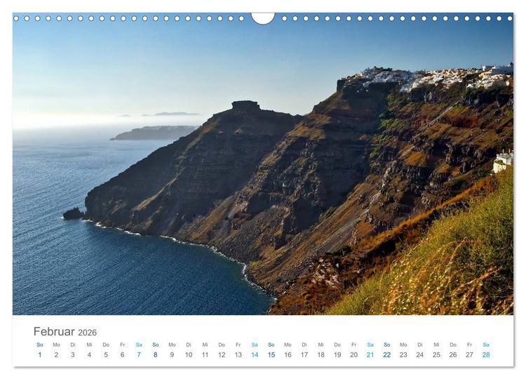Produktbild: Santorin - Perle der Kykladen (Wandkalender 2026 DIN A3 quer), CALVENDO Monatskalender
