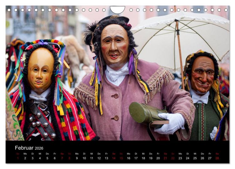Produktbild: Die Rottweiler Fastnacht (Wandkalender 2026 DIN A4 quer), CALVENDO Monatskalender