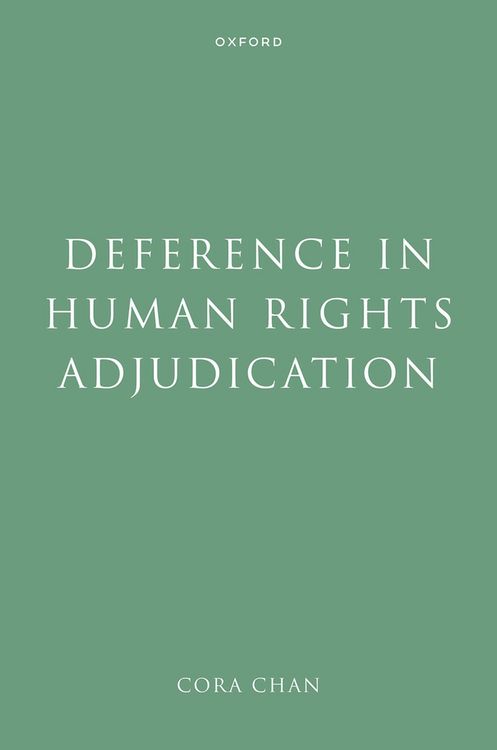 Produktbild: Deference in Human Rights Adjudication