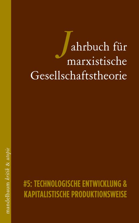 Produktbild: Jahrbuch f&uuml;r marxistische Gesellschaftstheorie