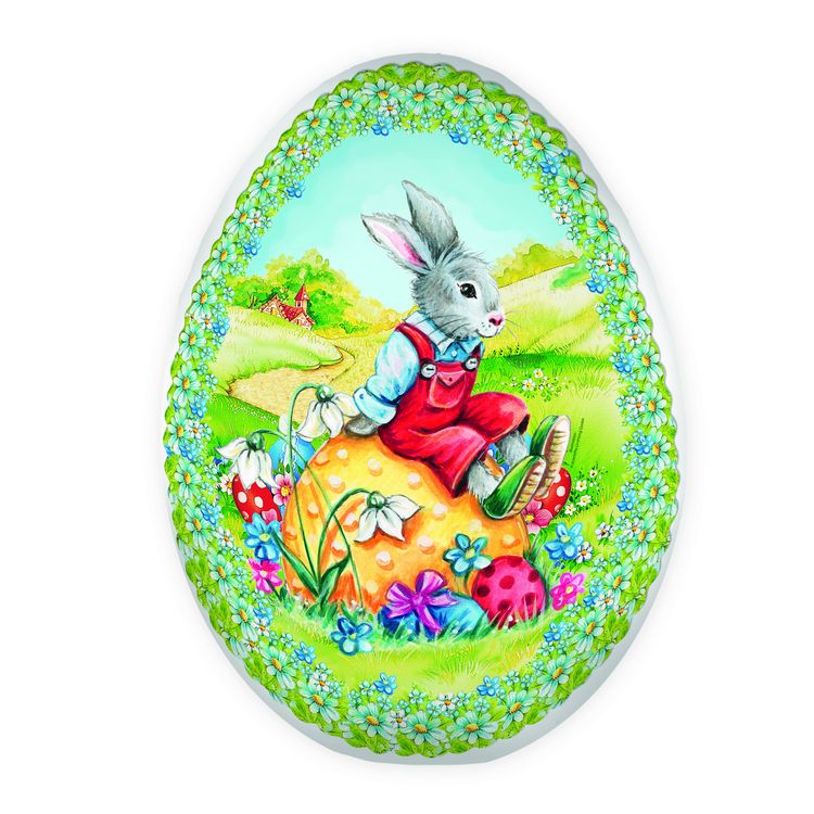 Produktbild: Tr&ouml;tsch Osterei zum Bef&uuml;llen 18 cm Hasenjunge F&uuml;llei Pappei
