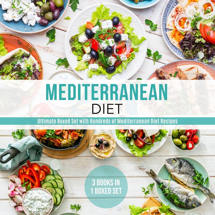Produktbild: Mediterranean Diet: Ultimate Boxed Set with Hundreds of Mediterranean Diet Recipes: 3 Books In 1 Boxed Set