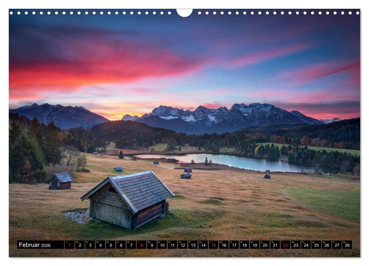 Produktbild: Bayerische Landschaften (Wandkalender 2026 DIN A3 quer), CALVENDO Monatskalender