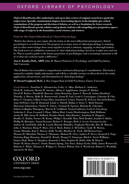 Produktbild: Oxford Handbook of Clinical Psychology (Updated)