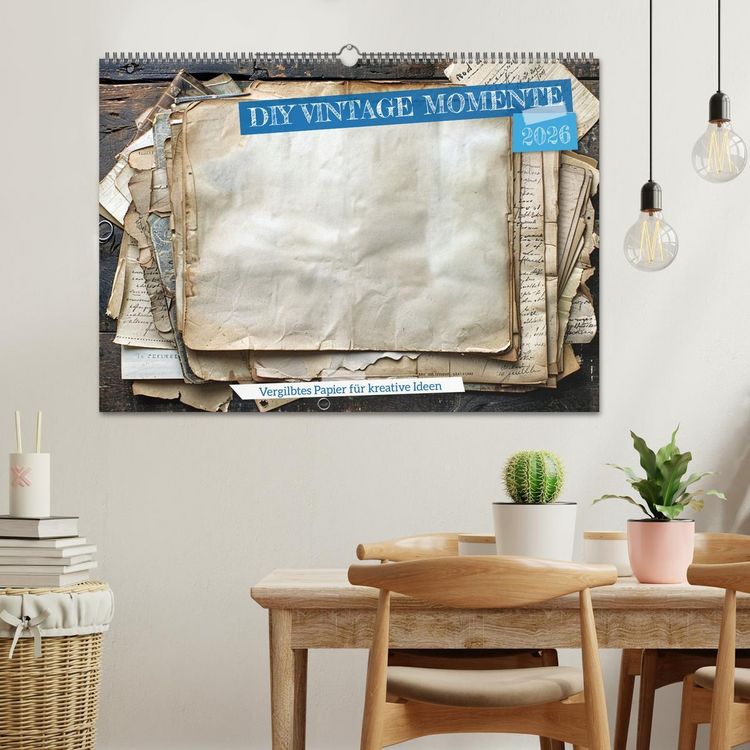Produktbild: DIY Vintage Momente (Wandkalender 2026 DIN A2 quer), CALVENDO Monatskalender