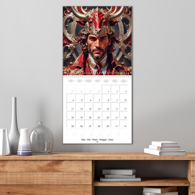 Produktbild: Zodiac Men (Wall Calendar 2026 12 &times; 12 Inch) CALVENDO 12 Month Wall Calendar