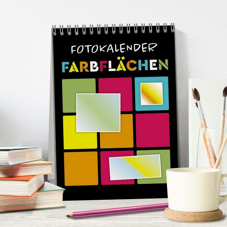 Produktbild: Fotokalender FARBFL&Auml;CHEN (Tischkalender 2027 DIN A5 hoch), CALVENDO Monatskalender