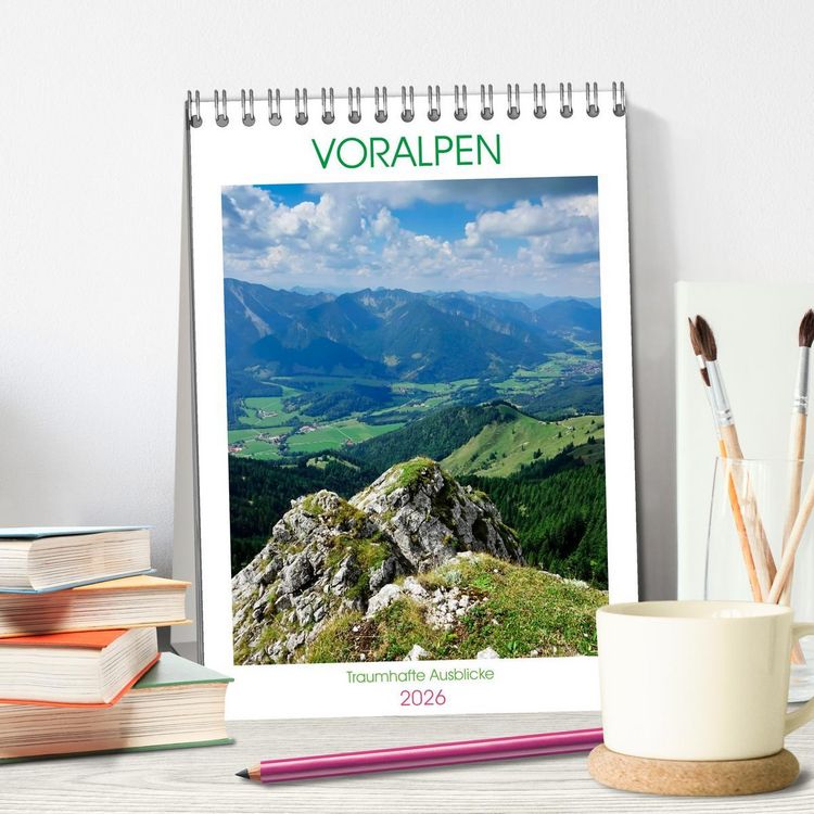 Produktbild: Voralpen (Tischkalender 2026 DIN A5 hoch), CALVENDO Monatskalender