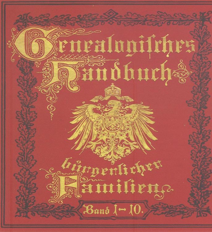 Produktbild: Deutsches Geschlechterbuch - CD-ROM. Genealogisches Handbuch b&uuml;rgerlicher Familien / Genealogisches Handbuch b&uuml;rgerlicher Familien B&auml;nde 1-10