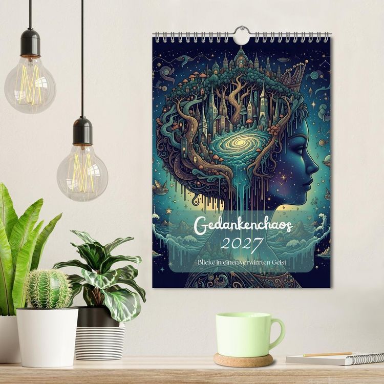 Produktbild: Gedankenchaos - Blicke in einer verwirrten Geist (Wandkalender 2027 DIN A4 hoch), CALVENDO Monatskalender