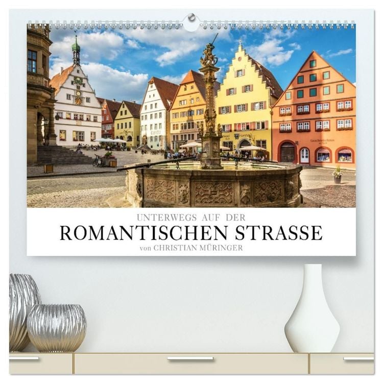 Produktbild: Unterwegs auf der Romantischen Strasse (hochwertiger Premium Wandkalender 2027 DIN A2 quer), Kunstdruck in Hochglanz