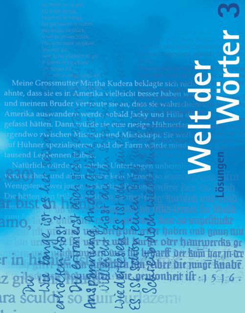 Produktbild: Welt der W&ouml;rter 3 / L&ouml;sungen mit Kopiervorlagen