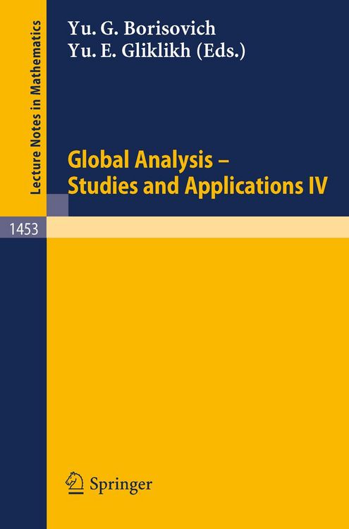 Produktbild: Global Analysis - Studies and Applications IV