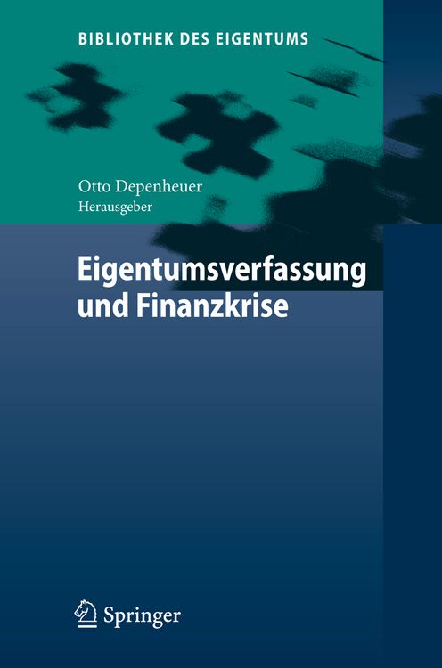 Produktbild: Eigentumsverfassung und Finanzkrise