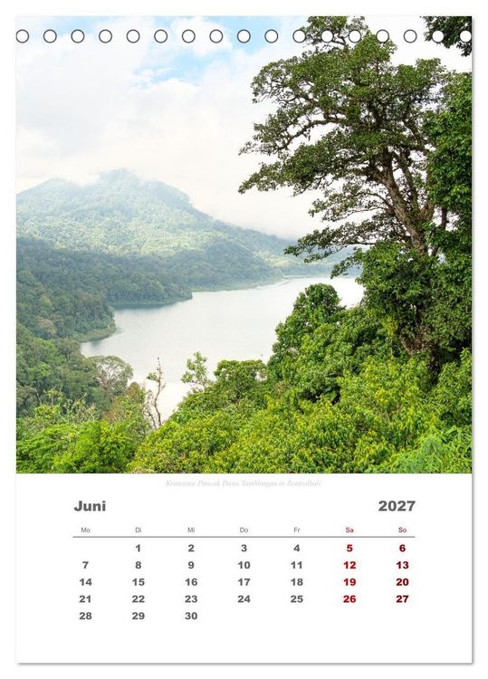 Produktbild: Reiseimpressionen durch Bali (Tischkalender 2027 DIN A5 hoch), CALVENDO Monatskalender