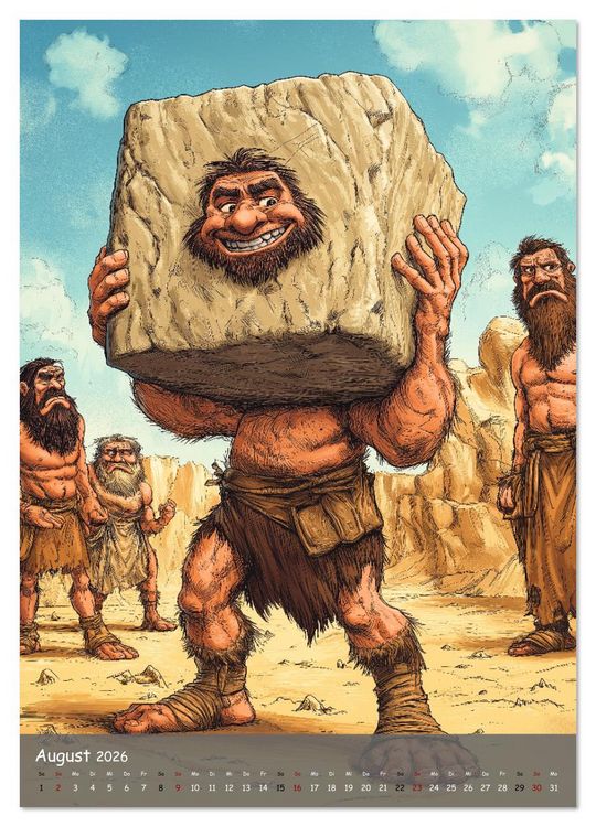 Produktbild: Der Neandertaler - Das vergessene Volk (hochwertiger Premium Wandkalender 2026 DIN A2 hoch), Kunstdruck in Hochglanz