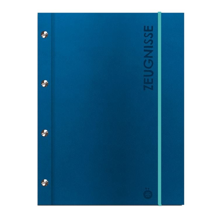 Produktbild: Tr&ouml;tsch Zeugnismappe A4 mit Buchschrauben blau