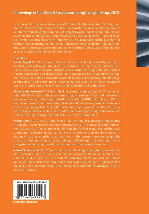 Produktbild: Proceedings of the Munich Symposium on Lightweight Design 2020