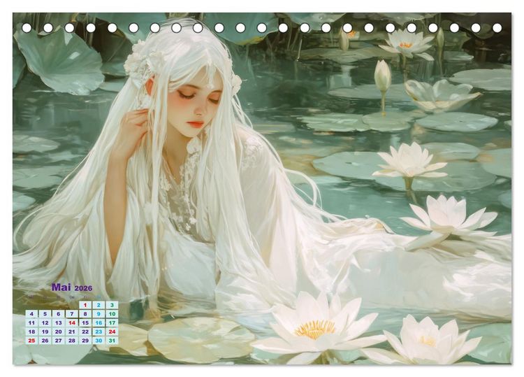 Produktbild: Verspieltheit und Harmonie (Tischkalender 2026 DIN A5 quer), CALVENDO Monatskalender