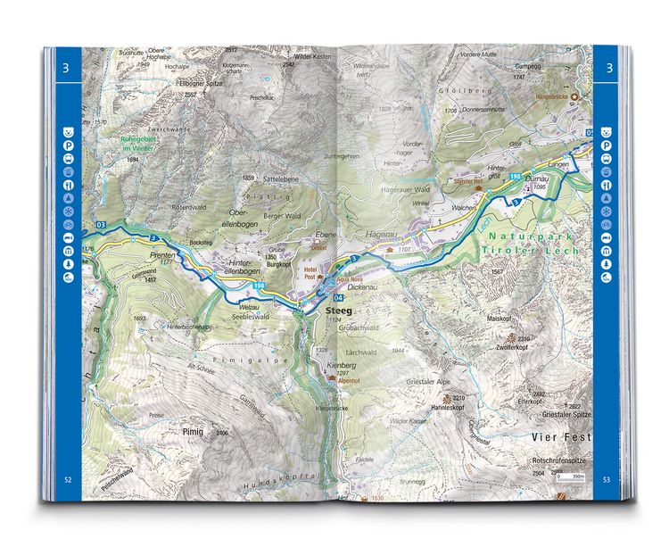 Produktbild: KOMPASS Wanderf&uuml;hrer Lechweg mit Lechschleifen, 16 Touren und Etappen