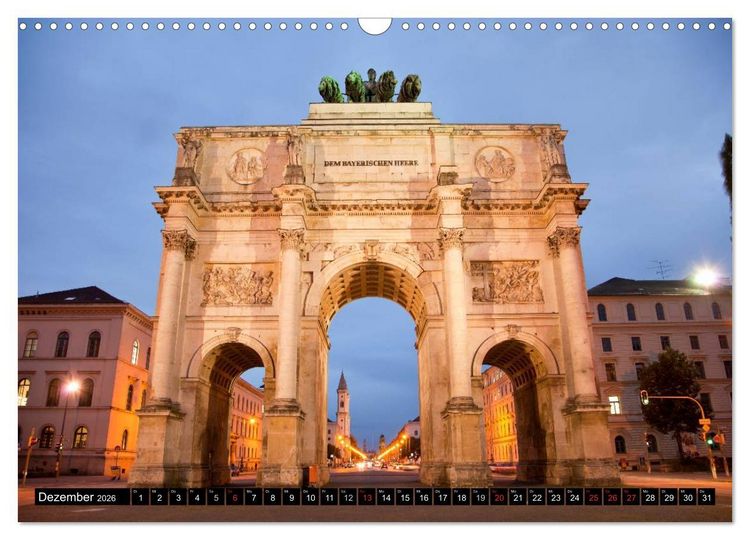 Produktbild: Landeshauptstadt M&uuml;nchen (Wandkalender 2026 DIN A3 quer), CALVENDO Monatskalender