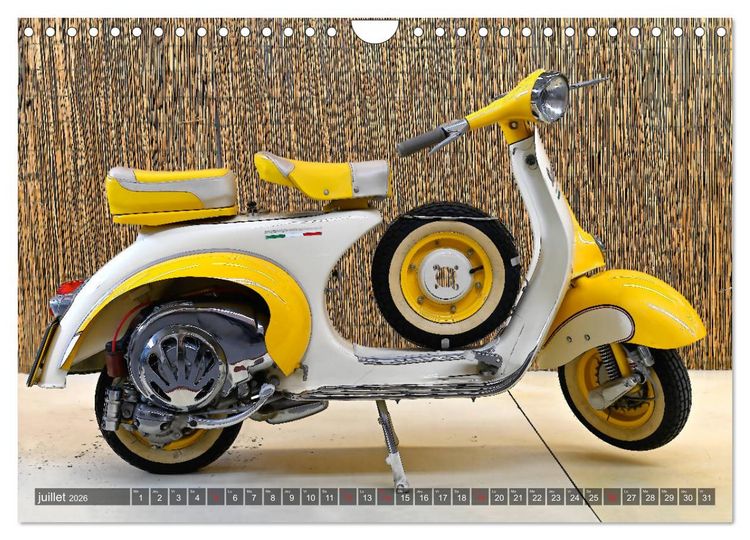 Produktbild: La Vespa en Cartoon (Calendrier mural 2026 DIN A4 vertical), CALVENDO calendrier mensuel