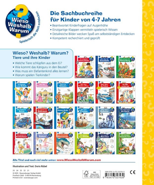 Produktbild: Wieso? Weshalb? Warum? Kernreihe (4-7 J.), Band 33 - Tiere und ihre Kinder
