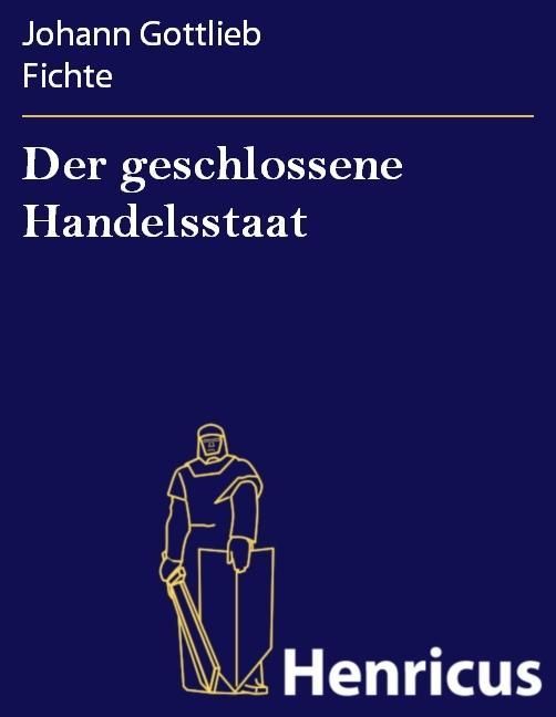 Produktbild: Der geschlossene Handelsstaat