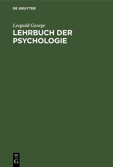Produktbild: Lehrbuch der Psychologie