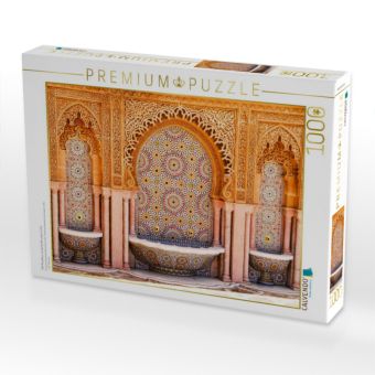 Produktbild: CALVENDO Puzzle Mit Mosaiken verzierte Brunnen in Fes | 1000 Teile Lege-Gr&ouml;&szlig;e 64x48cm Foto-Puzzle f&uuml;r gl&uuml;ckliche Stunden