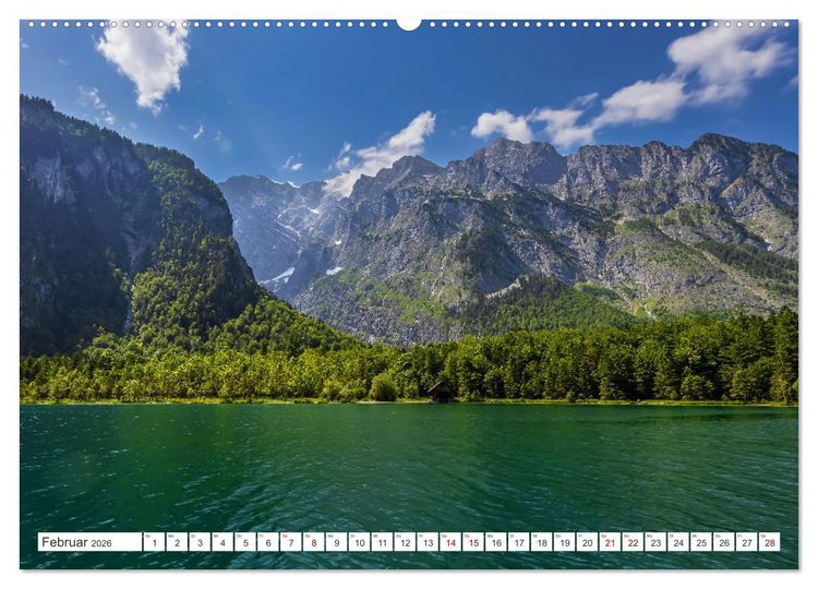 Produktbild: Bayern - Seen, Berge, Landschaft (hochwertiger Premium Wandkalender 2026 DIN A2 quer), Kunstdruck in Hochglanz