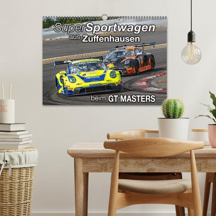 Produktbild: Super Sportwagen aus Zuffenhausen beim GT MASTERS (Wandkalender 2026 DIN A3 quer), CALVENDO Monatskalender