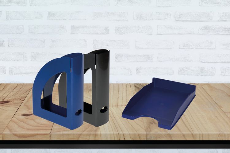 Produktbild: Stehsammler A4/C4 blau opaque